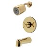 Kingston Brass Tub and Shower Faucet, Polished Brass KB6692EX